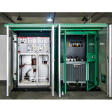 High-voltage/low-voltage prefabricated substation
